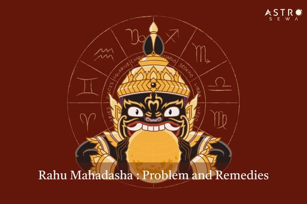 Rahu from Hindu mythology signifying cause of eclipses