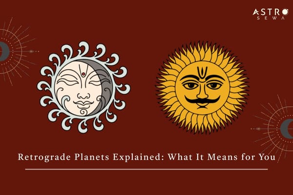 Moon and Sun depicted in the figure to represent retrograde planets